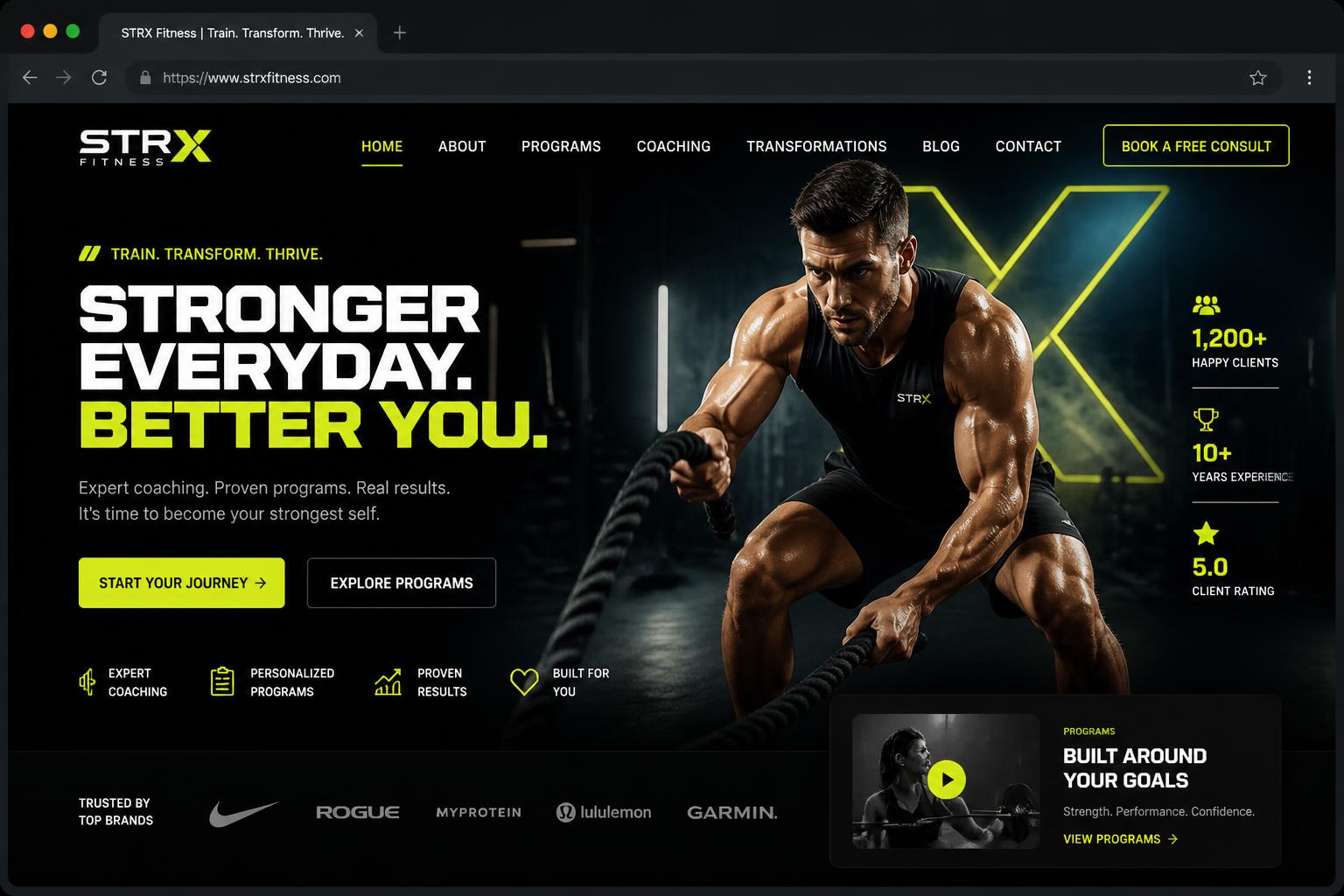 Gym & Coaching website